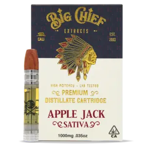 Apple Jack Big Chief THC Cartridge 1G webp